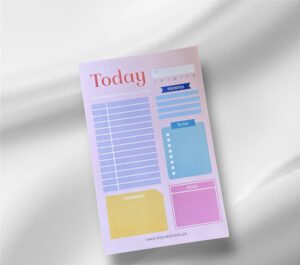 Pastel Daily Planner Notepad